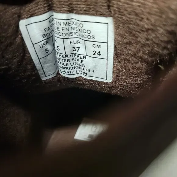 Polo Ralph Lauren Boots Boys Size 5 Suede Leather Ranger High Top Bear Buckle - Picture 14 of 16